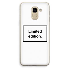 CaseCompany Limited edition: Samsung Galaxy J6 (2018) Transparant Hoesje