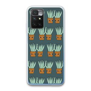 CaseCompany Sansevieria: Xiaomi Redmi 10 Transparant Hoesje