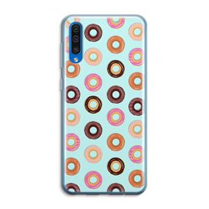 CaseCompany Donuts: Samsung Galaxy A50 Transparant Hoesje