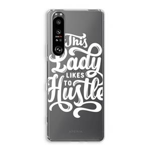 CaseCompany Hustle Lady: Sony Xperia 1 III Transparant Hoesje