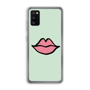 CaseCompany Kusje: Samsung Galaxy A41 Transparant Hoesje