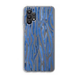 CaseCompany Blauwe nerven: Samsung Galaxy A32 5G Transparant Hoesje