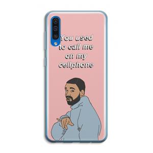CaseCompany Hotline bling: Samsung Galaxy A50 Transparant Hoesje