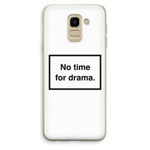 CaseCompany No drama: Samsung Galaxy J6 (2018) Transparant Hoesje