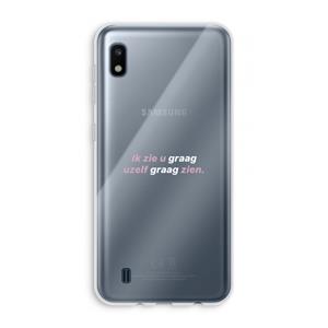 CaseCompany uzelf graag zien: Samsung Galaxy A10 Transparant Hoesje