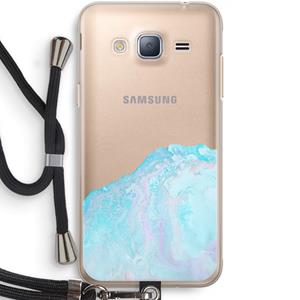 CaseCompany Fantasie pastel: Samsung Galaxy J3 (2016) Transparant Hoesje met koord