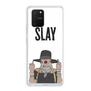 CaseCompany Slay All Day: Samsung Galaxy S10 Lite Transparant Hoesje