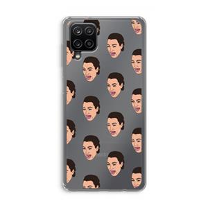 CaseCompany Ugly Cry Call: Samsung Galaxy A12 Transparant Hoesje