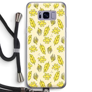 CaseCompany Herfst: Samsung Galaxy S8 Plus Transparant Hoesje met koord