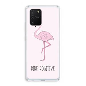 CaseCompany Pink positive: Samsung Galaxy S10 Lite Transparant Hoesje
