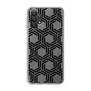 CaseCompany Geometrisch patroon: Samsung Galaxy A32 5G Transparant Hoesje