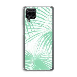 CaseCompany Palmbladeren: Samsung Galaxy A12 Transparant Hoesje