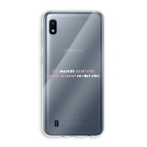CaseCompany uw waarde daalt niet: Samsung Galaxy A10 Transparant Hoesje