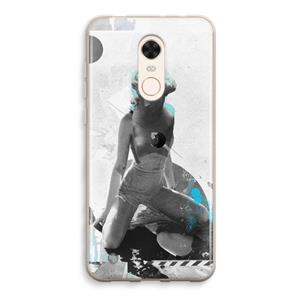 CaseCompany I will not feel a thing: Xiaomi Redmi 5 Transparant Hoesje