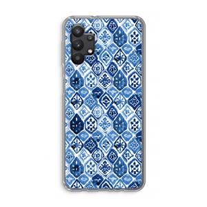 CaseCompany Blauw motief: Samsung Galaxy A32 5G Transparant Hoesje