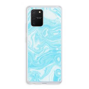 CaseCompany Waterverf blauw: Samsung Galaxy S10 Lite Transparant Hoesje
