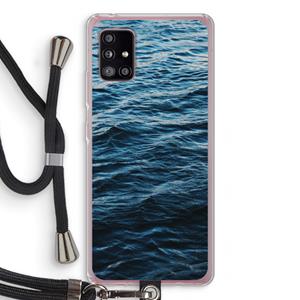 CaseCompany Oceaan: Samsung Galaxy A51 5G Transparant Hoesje met koord