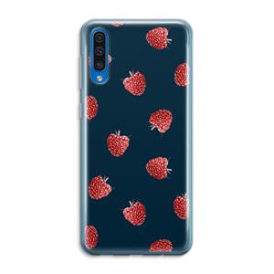 CaseCompany Framboosjes: Samsung Galaxy A50 Transparant Hoesje