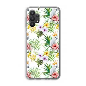 CaseCompany Gele kuif: Samsung Galaxy A32 5G Transparant Hoesje