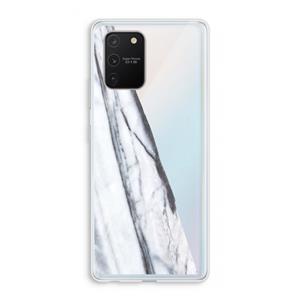 CaseCompany Gestreepte marmer: Samsung Galaxy S10 Lite Transparant Hoesje