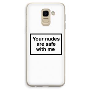 CaseCompany Safe with me: Samsung Galaxy J6 (2018) Transparant Hoesje