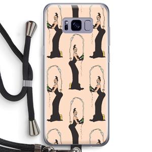 CaseCompany Pop Some Kim: Samsung Galaxy S8 Plus Transparant Hoesje met koord