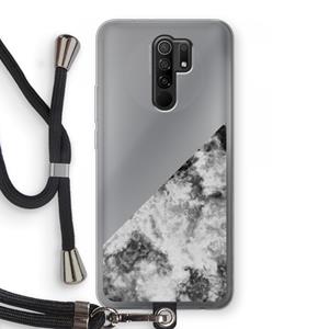 CaseCompany Onweer: Xiaomi Redmi 9 Transparant Hoesje met koord
