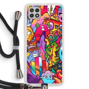 CaseCompany Dreams: Samsung Galaxy A22 4G Transparant Hoesje met koord