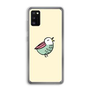 CaseCompany Birdy: Samsung Galaxy A41 Transparant Hoesje