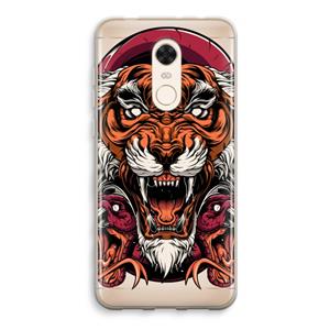 CaseCompany Tiger and Rattlesnakes: Xiaomi Redmi 5 Transparant Hoesje