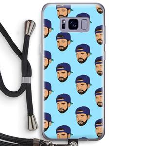 CaseCompany Drake Away: Samsung Galaxy S8 Plus Transparant Hoesje met koord