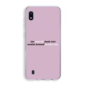 CaseCompany uw waarde daalt niet: Samsung Galaxy A10 Transparant Hoesje