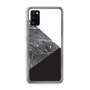 CaseCompany Combinatie marmer: Samsung Galaxy A41 Transparant Hoesje