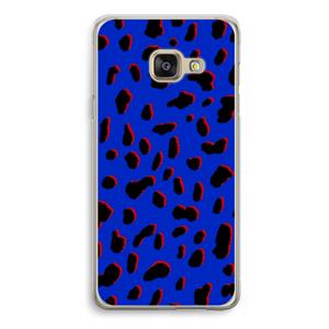 CaseCompany Blue Leopard: Samsung Galaxy A3 (2016) Transparant Hoesje