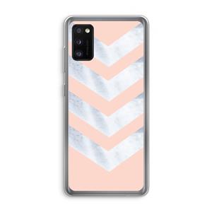 CaseCompany Marmeren pijlen: Samsung Galaxy A41 Transparant Hoesje