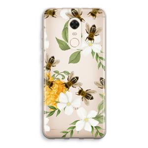 CaseCompany No flowers without bees: Xiaomi Redmi 5 Transparant Hoesje