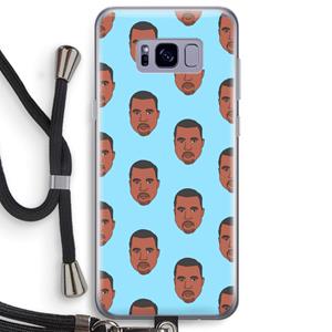 CaseCompany Kanye Call Me℃: Samsung Galaxy S8 Plus Transparant Hoesje met koord
