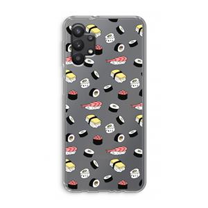 CaseCompany Sushi time: Samsung Galaxy A32 5G Transparant Hoesje
