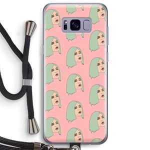 CaseCompany King Kylie: Samsung Galaxy S8 Plus Transparant Hoesje met koord