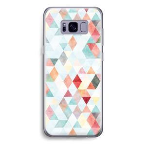 CaseCompany Gekleurde driehoekjes pastel: Samsung Galaxy S8 Transparant Hoesje