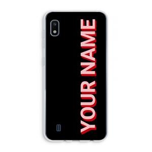 CaseCompany Namecase: Samsung Galaxy A10 Transparant Hoesje