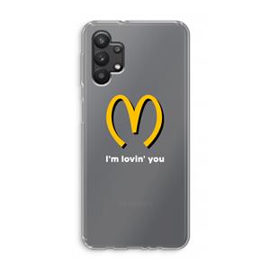 CaseCompany I'm lovin' you: Samsung Galaxy A32 5G Transparant Hoesje