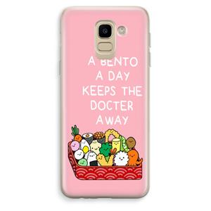 CaseCompany Bento a day: Samsung Galaxy J6 (2018) Transparant Hoesje