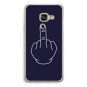 CaseCompany F**k U: Samsung Galaxy A3 (2016) Transparant Hoesje