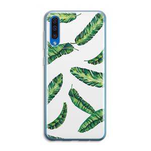 CaseCompany Lange bladeren: Samsung Galaxy A50 Transparant Hoesje