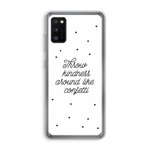 CaseCompany Confetti: Samsung Galaxy A41 Transparant Hoesje