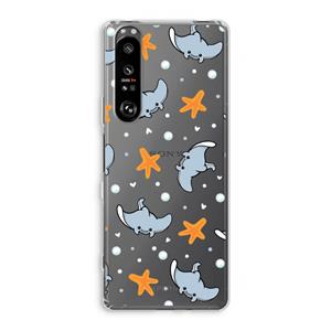 CaseCompany Manta: Sony Xperia 1 III Transparant Hoesje