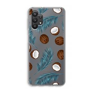 CaseCompany Kokosnoot roze: Samsung Galaxy A32 5G Transparant Hoesje