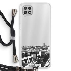 CaseCompany Marrakech Skyline : Samsung Galaxy A22 4G Transparant Hoesje met koord
