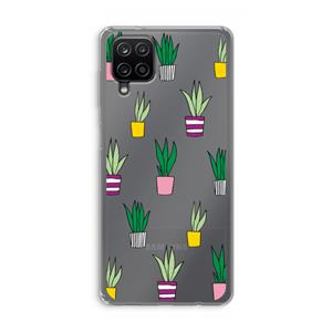 CaseCompany Sanseveria: Samsung Galaxy A12 Transparant Hoesje